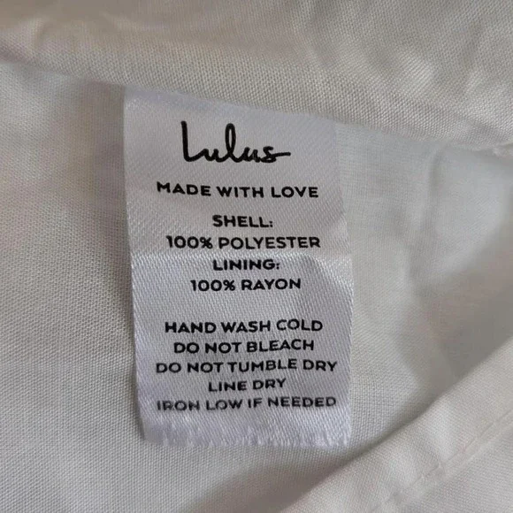 NWT Lulus x Lush So True White Floral Print Tiered Short Sleeve Mini Dress - M - Picture 10 of 10